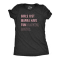 Womens Girls Just Wanna Have Fundamental Rights T Shirt Pro Choice Support Graphic Tee for Ladies Funny Womens T Shirts...