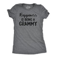 Womens Happiness Is Being a Grammy Funny T shirt Gift Grandmother For Grandma Funny Womens T Shirts Cute Slimming Top...