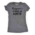 Womens Happiness Is Being an Auntie Funny Family Gift for Best Aunt T shirt Cool Funny Womens T Shirts Cute Slimming Top...