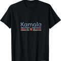 Womens Harris 2024 Retro Grunge Stripes Vintage Kamala Harris 2024 T-Shirt Hoodie, Sweatshirt | GrindPrints.com