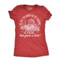 Womens He Knows That Youre A Bitch T Shirt Funny Rude Xmas Santa Claus Parody Tee For Ladies Funny Womens T Shirts Cute...