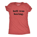 Womens Hell Was Boring T Shirt Funny Halloween Party Devil Satan Graphic Novelty Tee Funny Womens T Shirts Cute Slimming...
