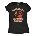 Hellscape Gardening Services Funny Devil Landscaping Joke Funny Cute Slimming Top Comfortable Soft Womenswear Halloween Tops Funny Sarcastic Top Black T-Shirts, Hoodie, Sweatshirt