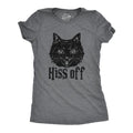 Womens Hiss Off T Shirt Funny Angry Hissing Aggressive Cat Tee For Ladies Funny Womens T Shirts Cute Slimming Top...