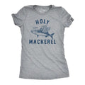 Womens Holy Mackerel T Shirt Funny Angel Halo Blessed Fish Saying Joke Tee For Ladies Funny Womens T Shirts Cute Slimming...