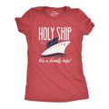 Womens Holy Ship It's A Family Trip T Shirt Funny Cruise Vacation Novelty Group Tee Funny Womens T Shirts Cute Slimming...