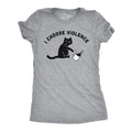 Womens I Choose Violence Funny T Shirts Saracastic Cat Graphic Tee for Ladies Funny Womens T Shirts Cute Slimming Top...
