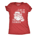 I Do Cookies Funny Xmas Santa Claus Sweet Treat Lovers Funny Cute Slimming Top Comfortable Soft Womenswear Tops Funny Food Red T-Shirts, Hoodie, Sweatshirt