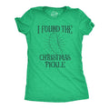 Womens I Found The Christmas Pickle T Shirt Funny Xmas Tree Hidden Ornament Novelty Tee For Ladies Funny Womens T Shirts...