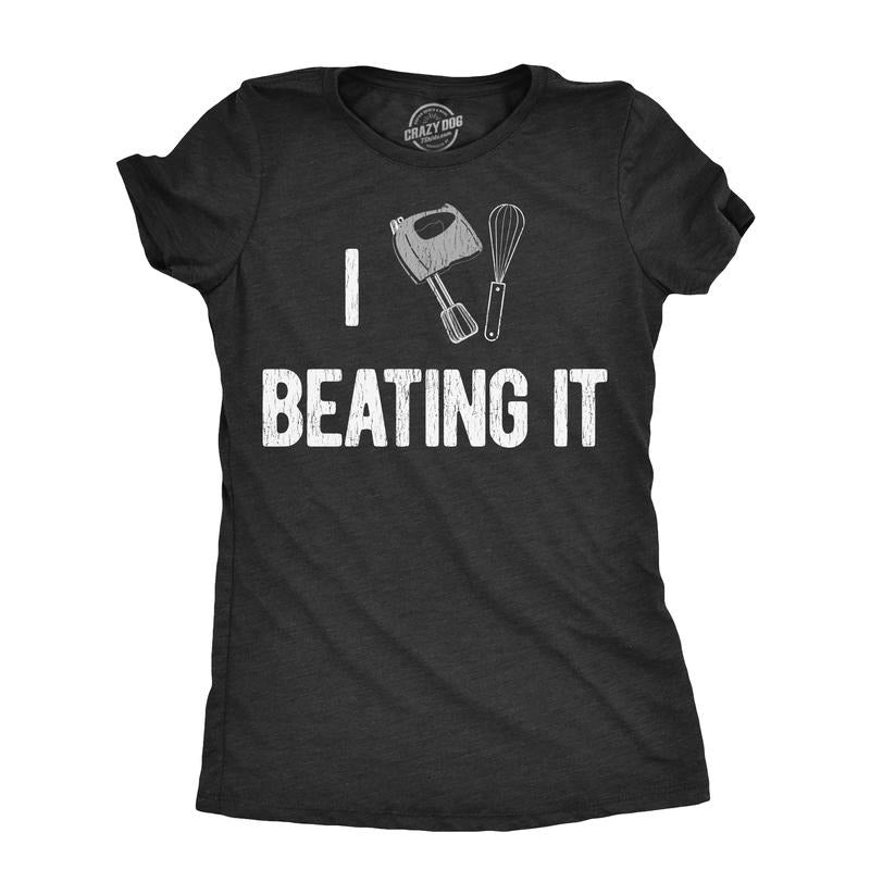 I Heart Beating Funny Chef Cooking Baking Lovers Funny Cute Slimming Top Comfortable Soft Womenswear Sarcastic Funny Food Black T-Shirts, Hoodie, Sweatshirt