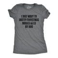 I Just Want Watch Movies My Dog Funny Holdiay Party Funny Cute Slimming Top Comfortable Soft Womenswear Tops Funny Dog Top Dark Grey T-Shirts, Hoodie, Sweatshirt
