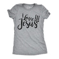 Womens I Love Jesus T Shirt Cute Religious Easter Christian Faith Pray Tee Funny Womens T Shirts Cute Slimming Top...