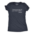 Womens I Think The Size Of Your Boat Is Fine T Shirt Funny Shark Attack Quote Joke Tee For Ladies Funny Womens T Shirts...