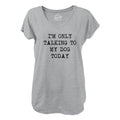 Womens I'm Only Talking To My Dog Today V-Neck Funny Cool Dog Lovers Novelty Shirt For Ladies Funny Shirts for Women...