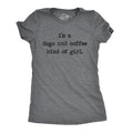 Womens Im A Dogs And Coffee Kind Of Girl T shirt Funny Pet Lover Mom Puppy Tee Funny Womens T Shirts Cute Slimming Top...