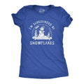 Womens Im Surrounded By Snowflakes T Shirt Funny Winter Snowman Snow Globe Tee For Ladies Funny Womens T Shirts Cute...