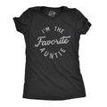 Womens Im The Favorite Auntie T Shirt Cute Niece Nephew Family Tee Funny Womens T Shirts Cute Slimming Top Comfortable...