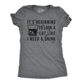 Womens It's Beginning To Look A Lot Like I Need A Drink Funny Christmas T Shirt Funny Womens T Shirts Cute Slimming Top...