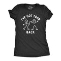 Womens Ive Got Your Back T Shirt Funny Stick Figure Support Joke Tee For Ladies Funny Womens T Shirts Cute Slimming Top...