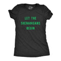 Womens Let The Shenanigans Begin T Shirt Funny Saint Patricks Day St Patty Tee Funny Womens T Shirts Cute Slimming Top...