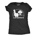 Womens Llamageddon T Shirt Funny Sarcastic Dooms Day Llama Explosion Graphic Tee For Ladies Funny Womens T Shirts Cute...