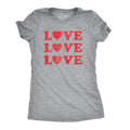 Womens Love Love Love Hearts T Shirt Cute Valentines Day Tee Funny Womens T Shirts Cute Slimming Top Comfortable Soft...