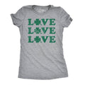 Love Shamrock Cute Four Leaf Clover Saint Patricks Day Patty Funny Cute Slimming Top Comfortable Soft Womenswear Saint Patrick'S Day Tops Novelty Light Grey T-Shirts, Hoodie, Sweatshirt