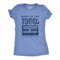 Womens Made In The 1980s T Shirt Funny Retro Cassette Tape Music Graphic Tee Funny Womens T Shirts Cute Slimming Top...