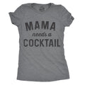 Womens Mama Needs A Cocktail T shirt Funny Mom Life Graphic Sarcastic Cute tee Funny Womens T Shirts Cute Slimming Top...
