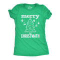 Womens Merry Christmath T Shirt Funny Christmas Tree Holiday Math Graphic Tee Funny Womens T Shirts Cute Slimming Top...