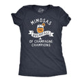 Mimosas Breakfast Champagne Champions Funny Brunch Joke Funny Cute Slimming Top Comfortable Soft Womenswear Funny Drinking Top Novelty Navy T-Shirts, Hoodie, Sweatshirt