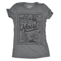 Womens Moist Floral Print T Shirt Funny Gross Word Tee Funny Womens T Shirts Cute Slimming Top Comfortable Soft...