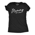 Womens Mommy Est 2024 Cute T Shirts Mothers Day Tee for Ladies Funny Womens T Shirts Cute Slimming Top Comfortable Soft...