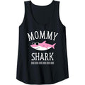 Mommy Shark Funny Mom Tank Top MADE USA T-Shirts, Hoodie, Sweatshirt