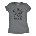 Womens My Spirit Animal Raccoon T Shirt Funny Sarcastic Joke Tee for Ladies Funny Womens T Shirts Cute Slimming Top...