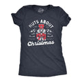 Womens Nuts About Christmas T Shirt Funny Xmas Lovers Nutcracker Joke Tee For Ladies Funny Womens T Shirts Cute Slimming...