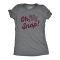 Womens Oh Snap T Shirt Funny Xmas Gingerbread Cookie Broken Leg Tee For Ladies Funny Womens T Shirts Cute Slimming Top...