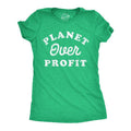 Womens Planet Over Profit Funny T Shirts Earth Day Graphic Tee For Ladies Funny Womens T Shirts Cute Slimming Top...