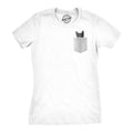 Womens Pocket Cat Funny Printed Peeking Kitten T shirt for Ladies Funny Womens T Shirts Cute Slimming Top Comfortable...