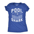 Womens Pool Shark T Shirt Funny Swimming Pools Great White Sharks Joke Tee For Ladies Funny Womens T Shirts Cute Slimming...