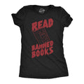 Womens Read Banned Books Funny T Shirt Awesome Reading Lovers Graphic Tee Funny Womens T Shirts Cute Slimming Tees with...