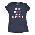 Womens Red White And Blessed T Shirt Funny Fourth Of July Party Text Tee For Ladies Funny Womens T Shirts Cute Slimming...