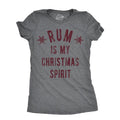 Womens Rum Is My Christmas Spirit T Shirt Funny Xmas Holiday Booze Drinking Lovers Tee For Ladies Funny Womens T Shirts...