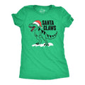 Santa Claws Funny Xmas Dino T Rex Joke Funny Cute Slimming Top Comfortable Soft Womenswear Tops Funny Dinosaur Top Novelty Green T-Shirts, Hoodie, Sweatshirt