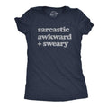 Womens Sarcastic Awkward Sweary T Shirt Funny Personality Introvert Graphic Tee Funny Womens T Shirts Cute Slimming Top...