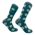 Womens Shenanigans Squad Socks Funny St Paddys Day Novelty Clover Footwear Funny Graphic Socks Comfortable Fitted Spandex...