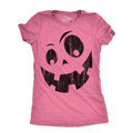 Womens Silly Jack Pumpkin T Shirt Funny Halloween Jack O Lantern Goofy Smile Tee For Ladies Funny Womens T Shirts Cute...