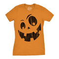 Silly Jack Pumpkin Funny Halloween Jack O Lantern Goofy Smile Funny Cute Slimming Top Comfortable Soft Womenswear Halloween Tops Novelty Orange S T-Shirts, Hoodie, Sweatshirt