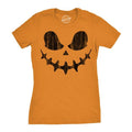 Womens Skeletal Steve Pumpkin T Shirt Funny Halloween Jack O Lantern Skull Smile Tee For Ladies Funny Womens T Shirts...