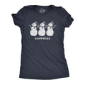 Womens Snowmies T Shirt Funny Snowmen Homies Friends Winter Season Graphic Tee Funny Womens T Shirts Cute Slimming Top...